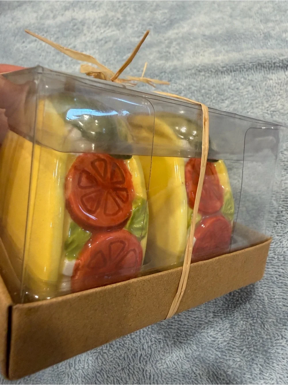 Set of 2 Ceramic TACO Salt & Pepper Shakers